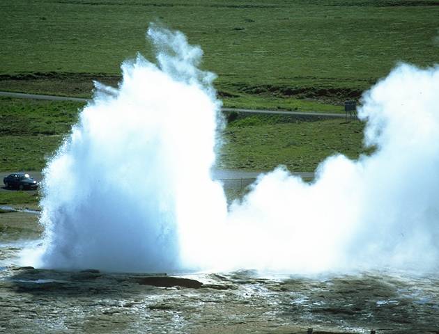 Eruption des Gro�en Geysir