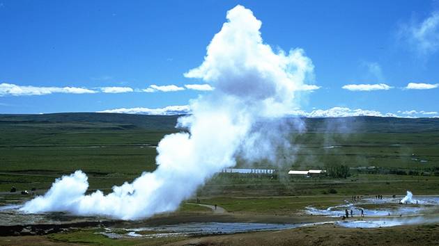 Gro�er Geysir und Strokkur