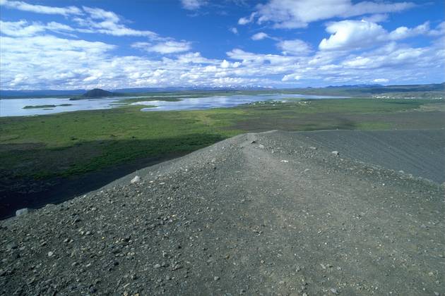 Blick zum M&yacute;vatn vom Hverfell