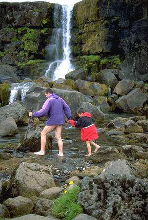 Waten im �xar�rfoss